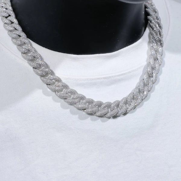 5-ROW ICED CUBAN CHAIN 15MM