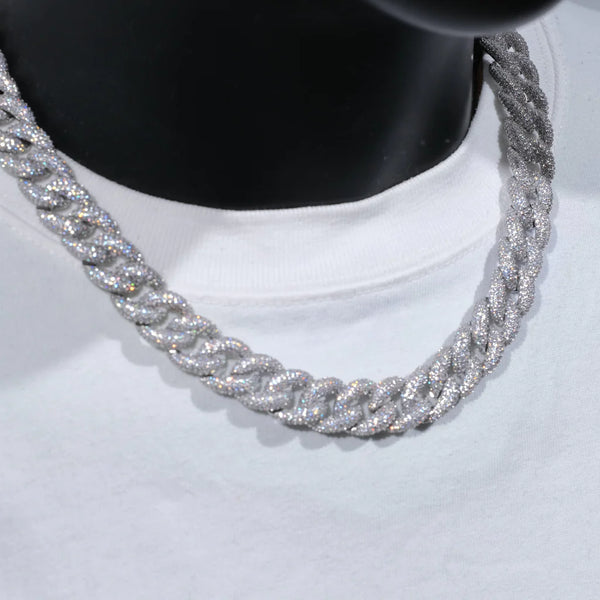 5-ROW ICED CUBAN CHAIN 15MM