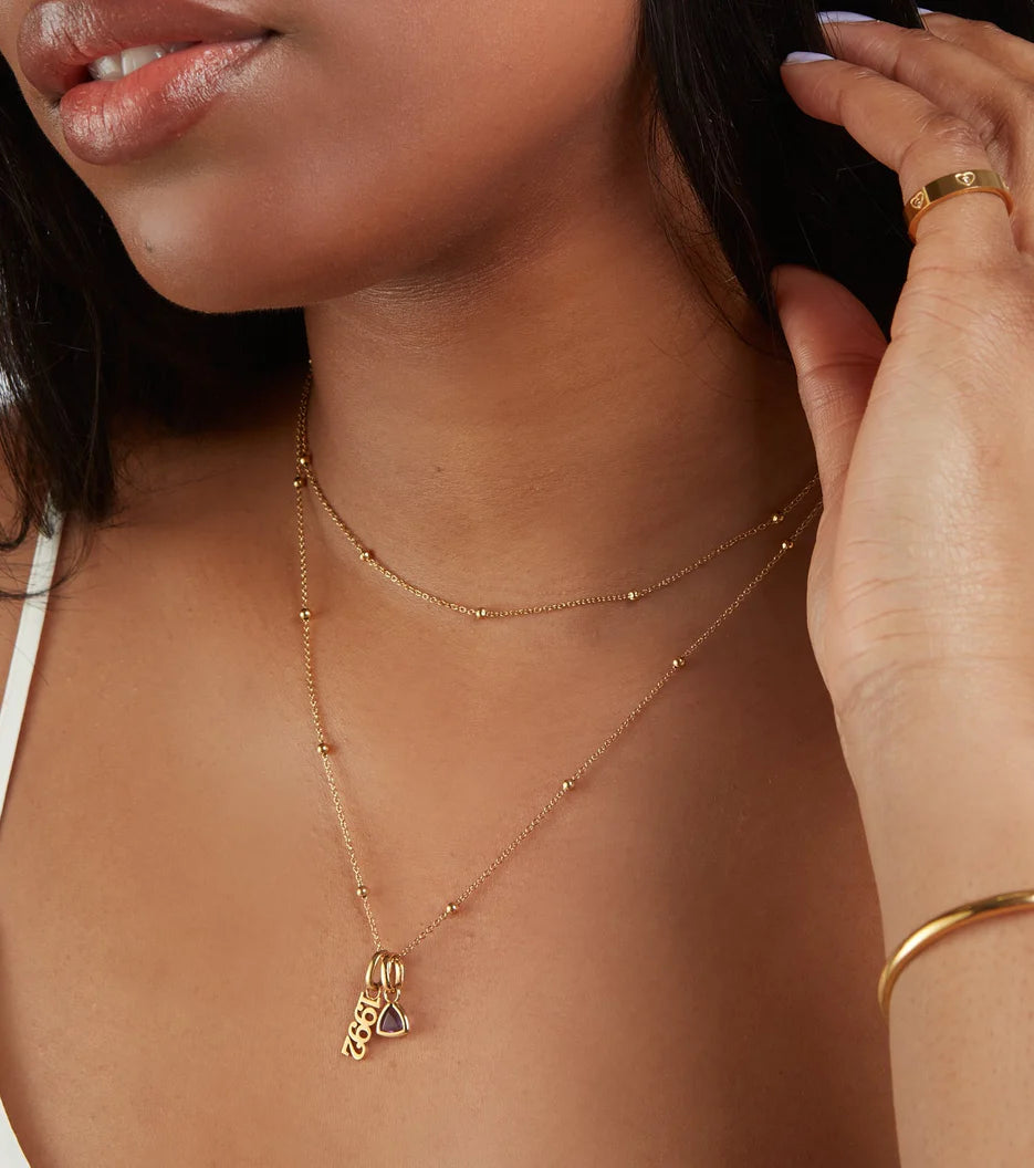 Sphere Chain Necklace (Gold)