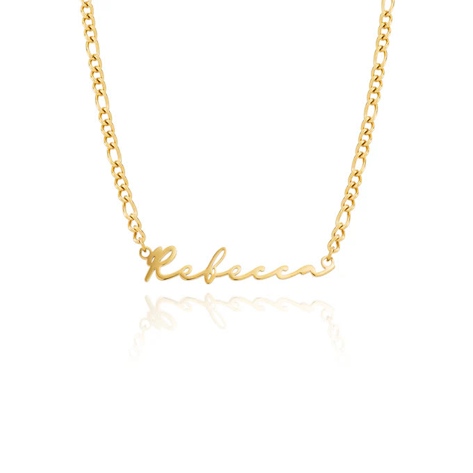 Signature Name Necklace (Gold)