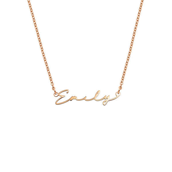 Signature Name Necklace (Rose Gold)