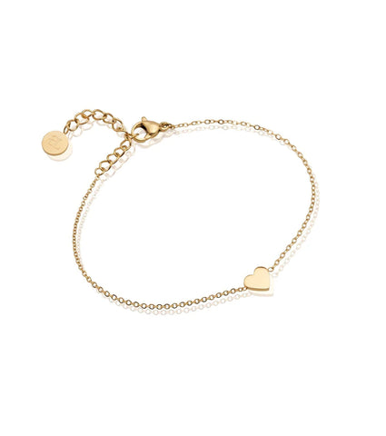 Mini Heart Bracelet (Gold)