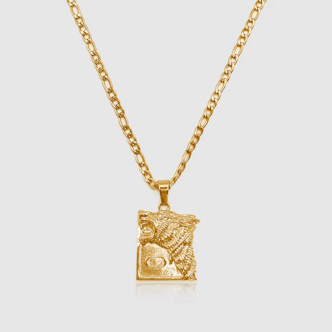 WOLF PENDANT (GOLD)