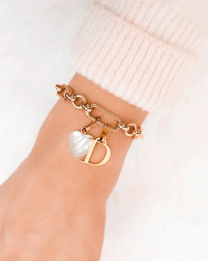 Figaro Chain Bracelet (Rose Gold)