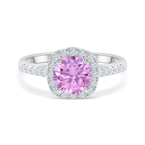 The Halo - Pink Sapphire