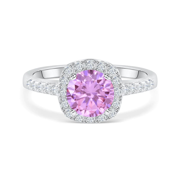 The Halo - Pink Sapphire