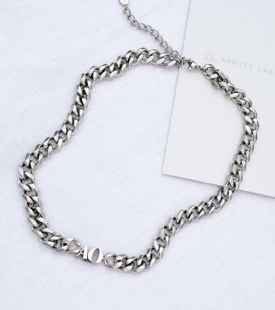 Initial Choker (Silver)