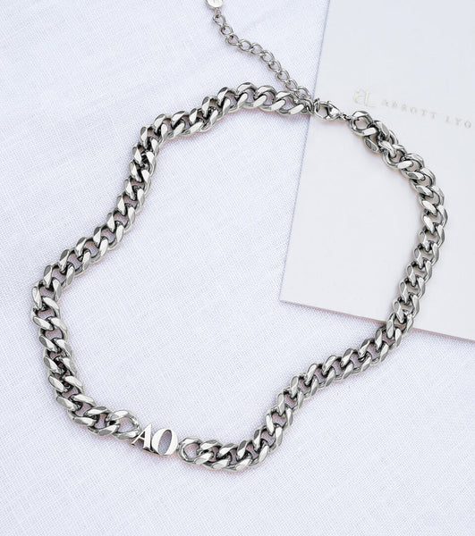 Initial Choker (Silver)