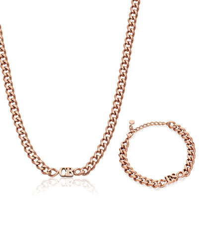 Initial Curb Bundle (Rose Gold)