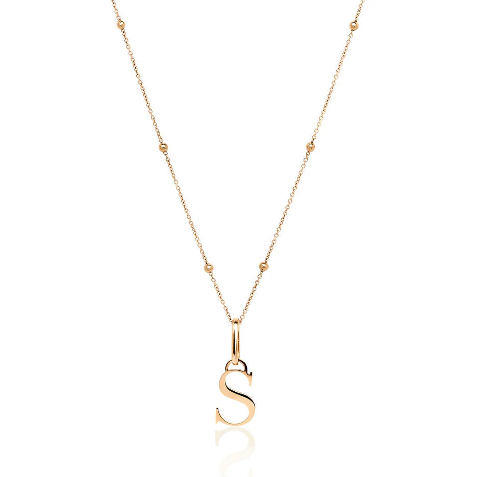 Initial Necklace (Rose Gold)