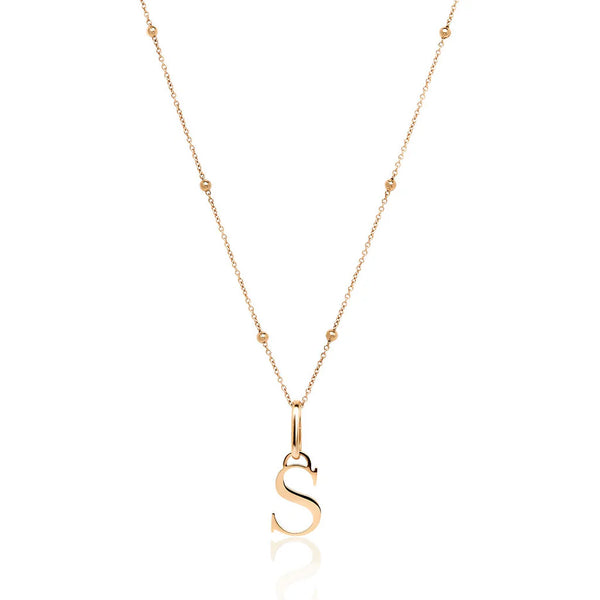 Initial Necklace (Rose Gold)