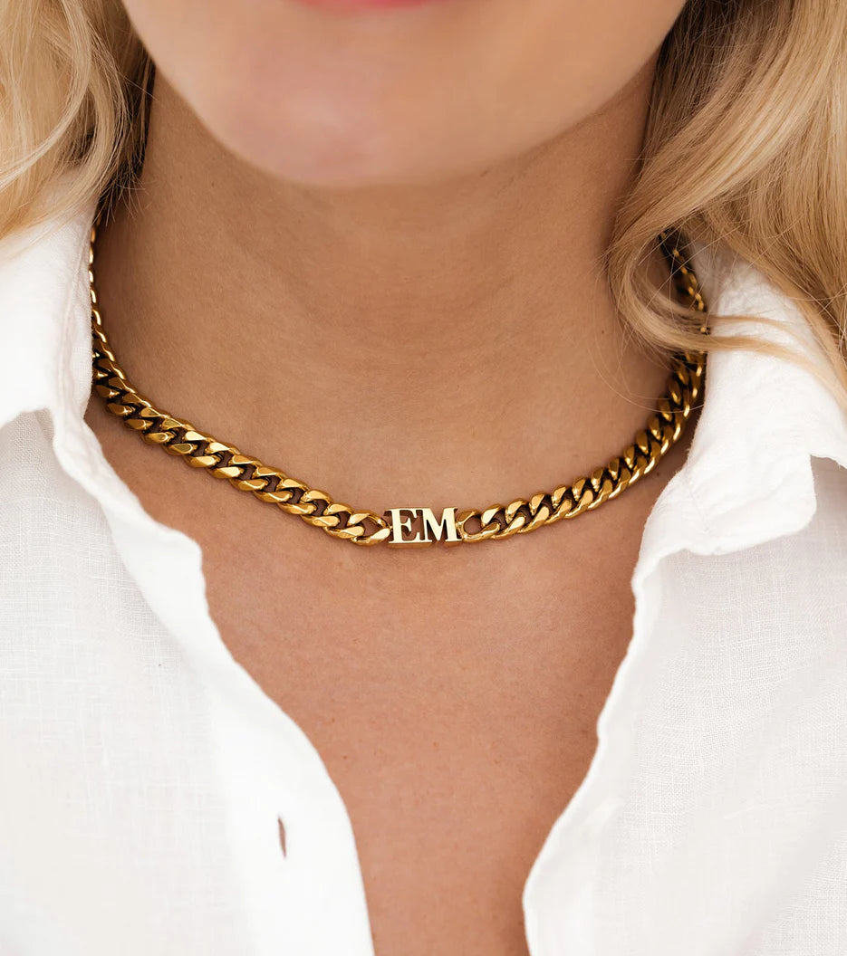 Initial Choker (Gold)