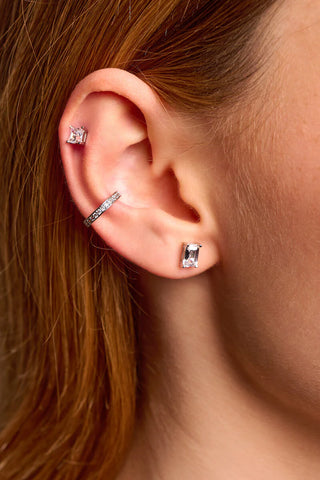 Emerald Cut Studs