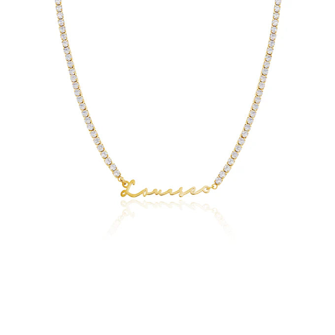 Signature Name Necklace (Gold)