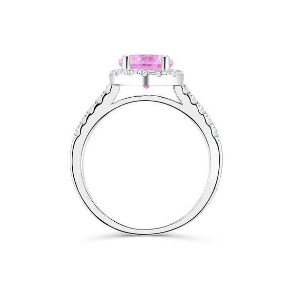 The Halo - Pink Sapphire