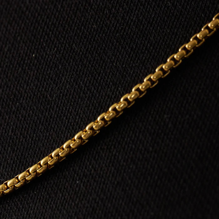 ROUND BOX CHAIN (GOLD) 2MM