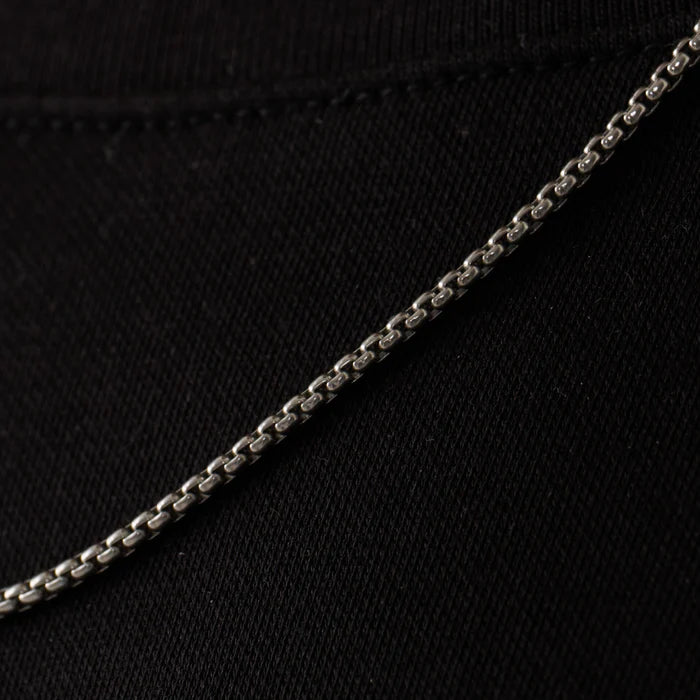 ROUND BOX CHAIN (SILVER) 2MM