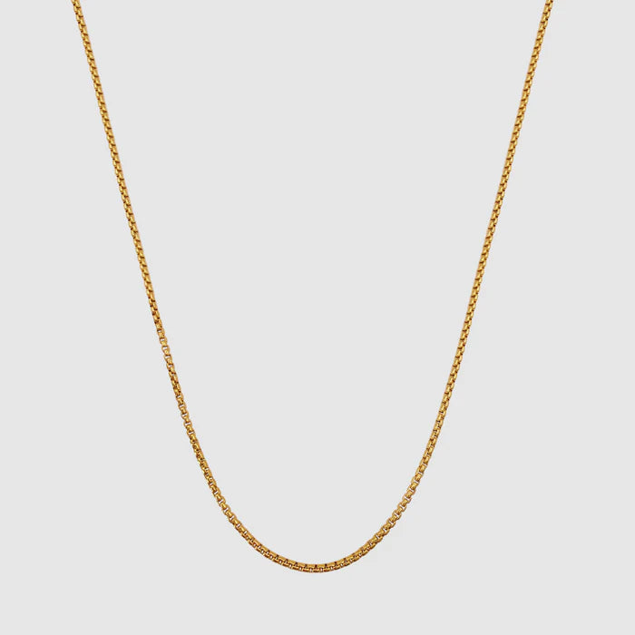 ROUND BOX CHAIN (GOLD) 2MM