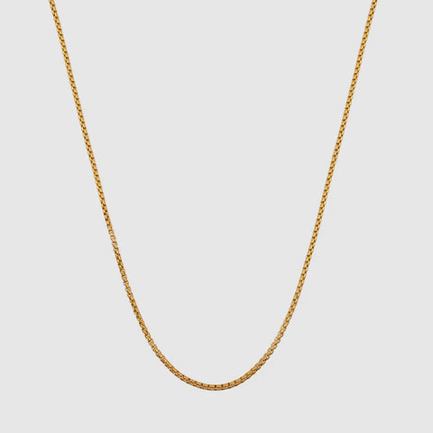 ROUND BOX CHAIN (GOLD) 2MM