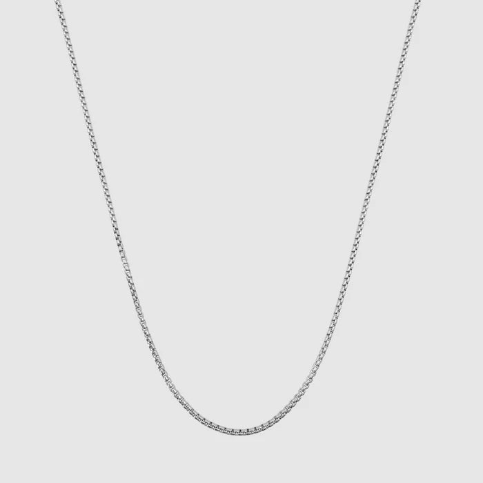 ROUND BOX CHAIN (SILVER) 2MM