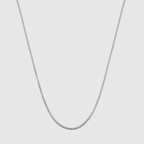 ROUND BOX CHAIN (SILVER) 2MM