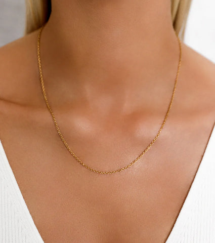 Fine Chain Necklace (Gold)