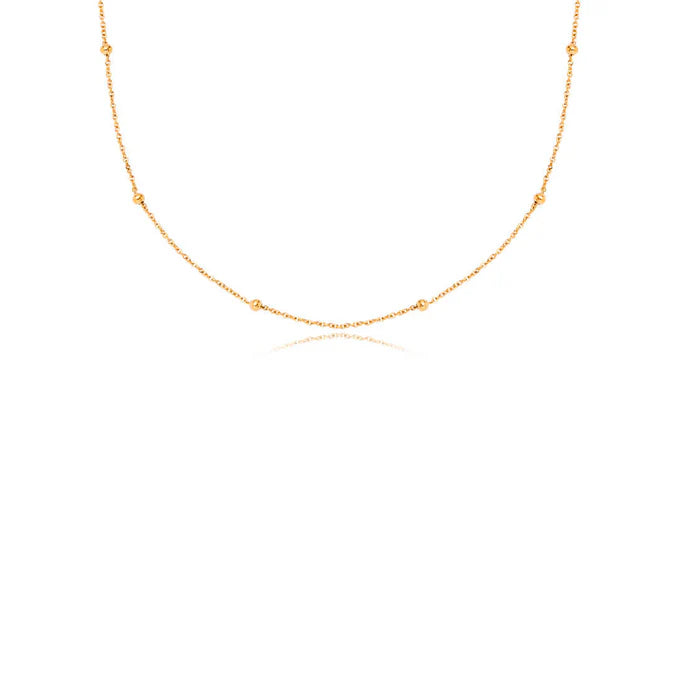 Sphere Chain Necklace (Gold)