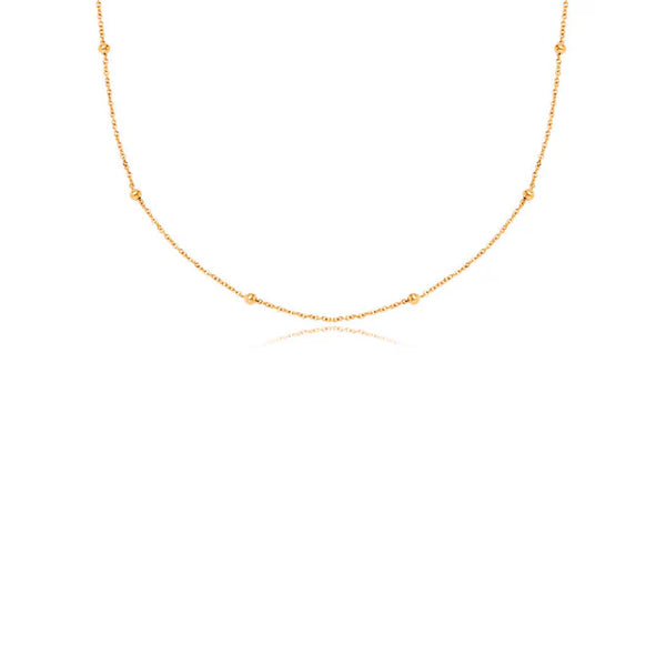 Sphere Chain Necklace (Gold)