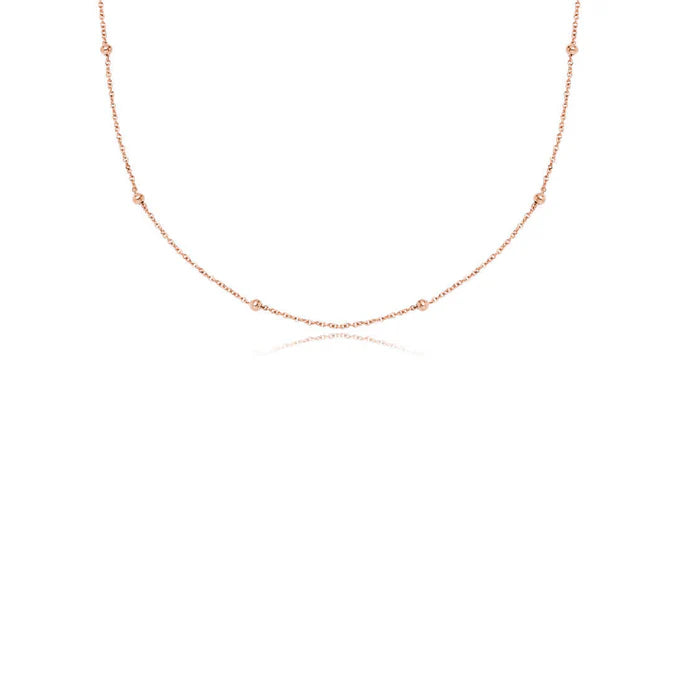 Initial Necklace (Rose Gold)