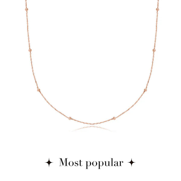 Initial Necklace (Rose Gold)