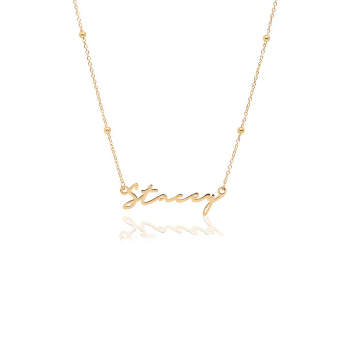 Signature Name Necklace (Gold)