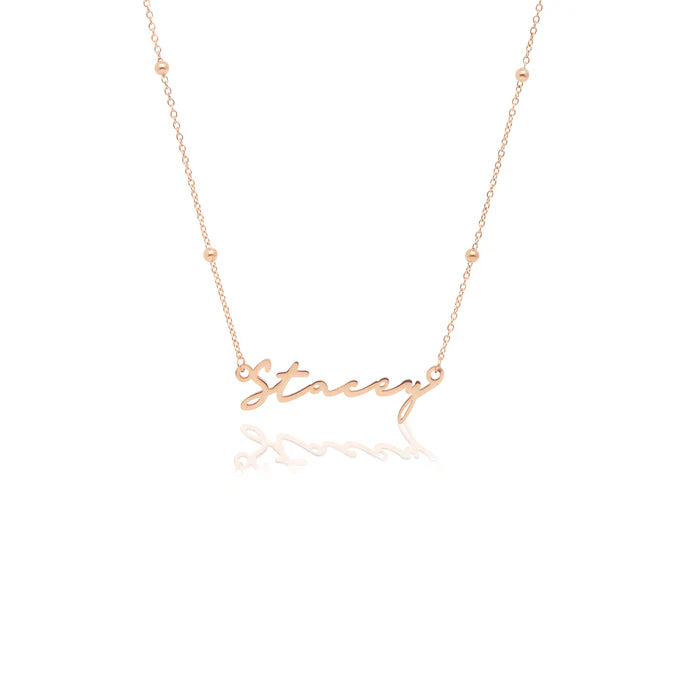 Signature Name Necklace (Rose Gold)