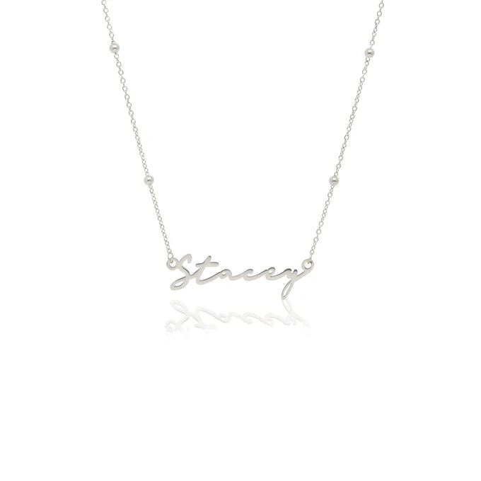 Signature Name Necklace (Silver)