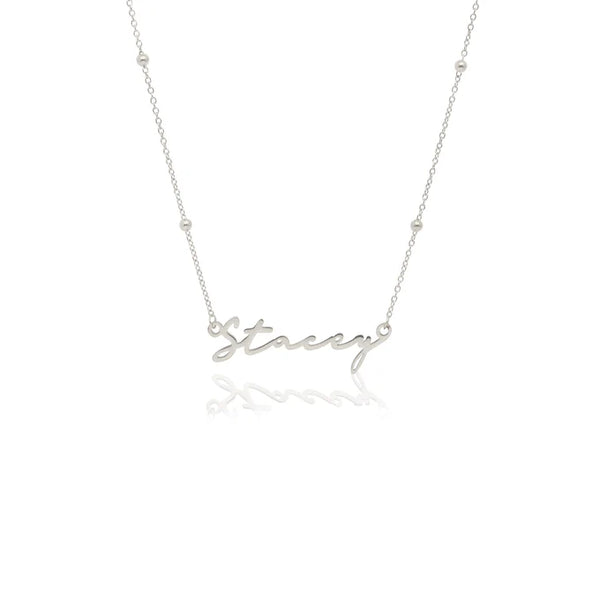 Signature Name Necklace (Silver)