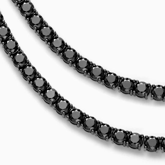 Black Tennis Chain 4mm