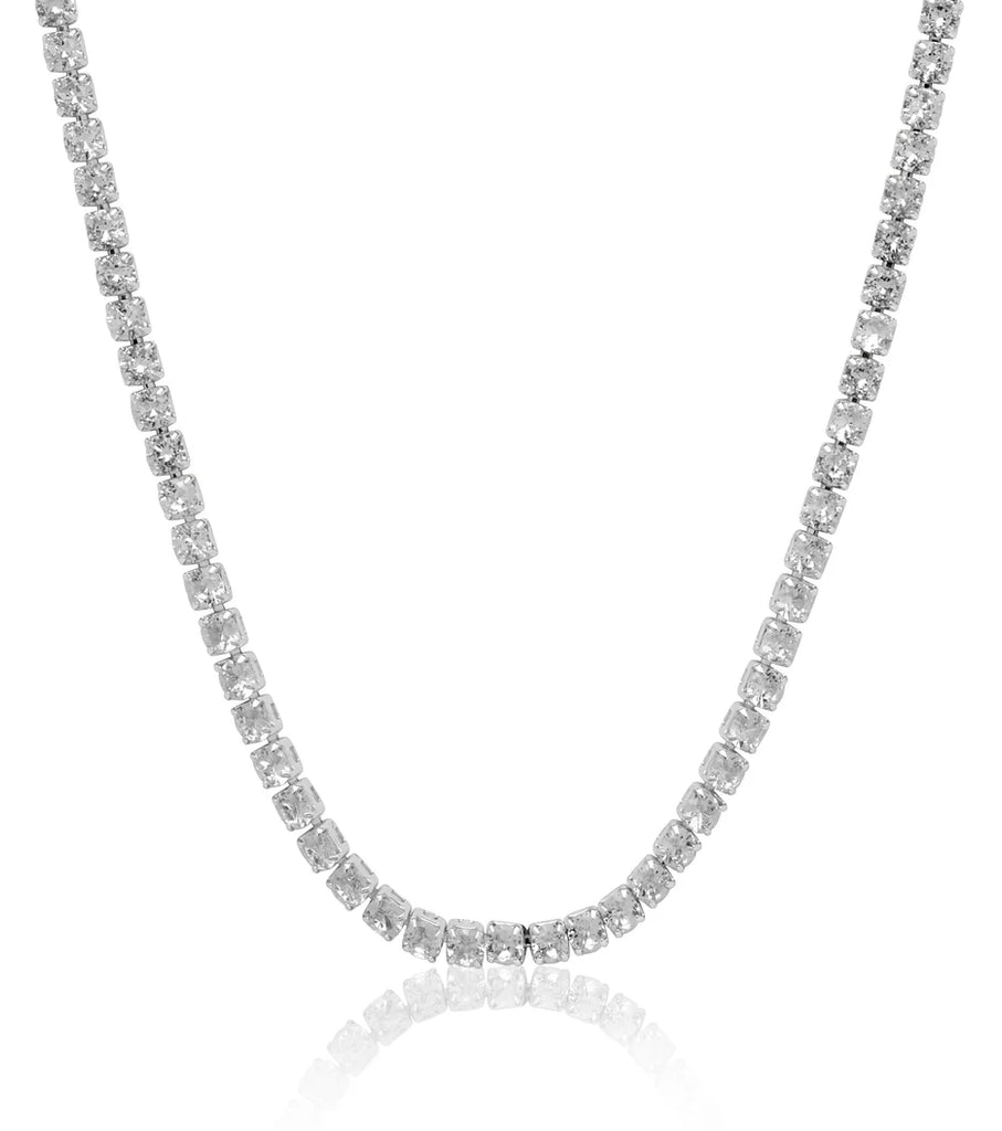 Tennis Necklace (Silver)