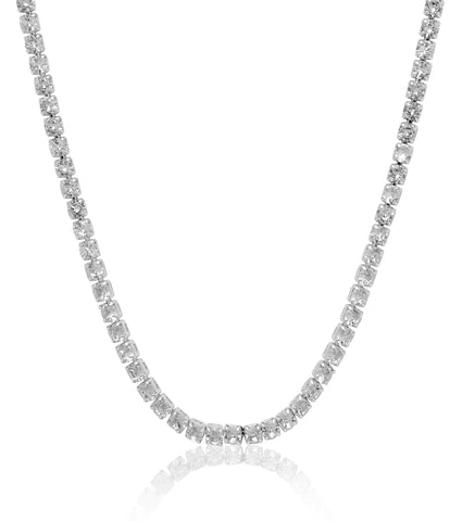 Tennis Necklace (Silver)