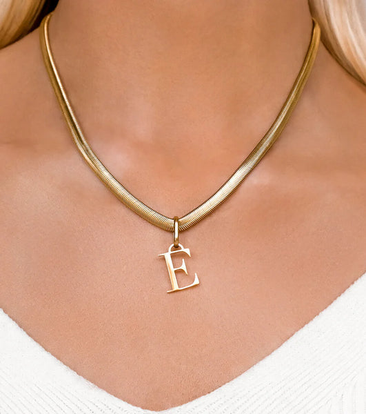 Snake Chain Necklace 18 in (Gold)