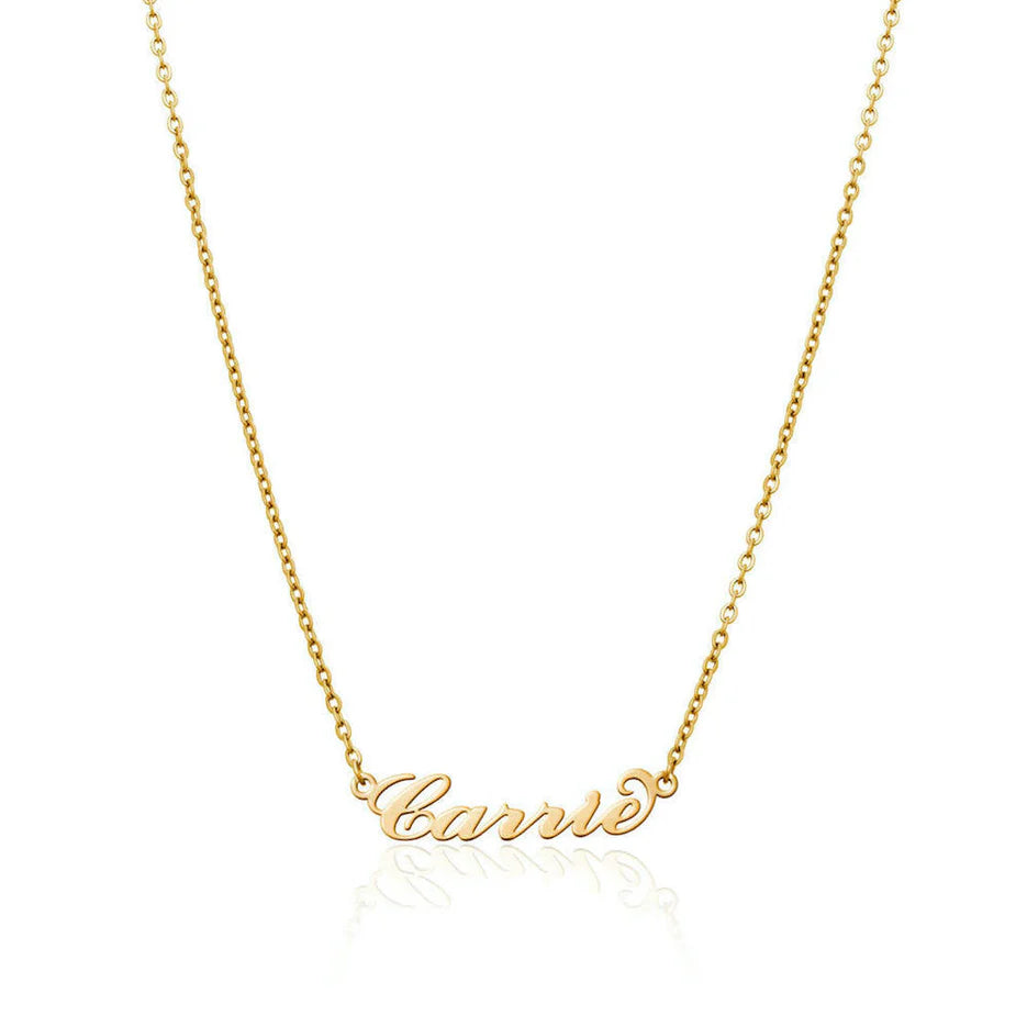 Carrie Name Necklace (Gold)