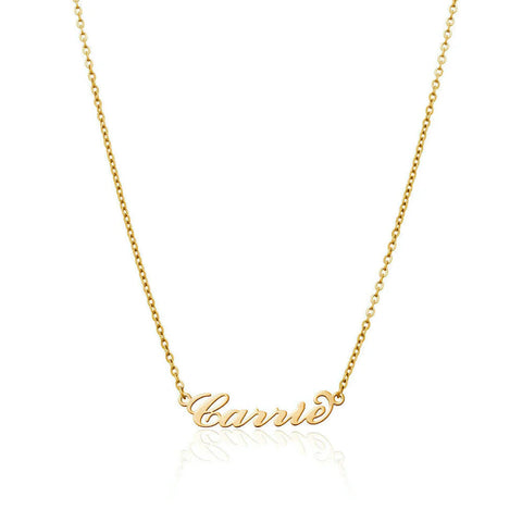 Carrie Name Necklace (Gold)