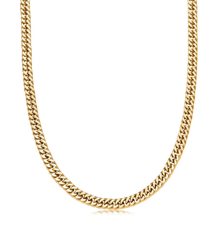 Curb Chain Necklace (Gold)