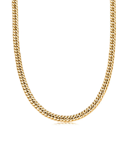 Curb Chain Necklace (Gold)