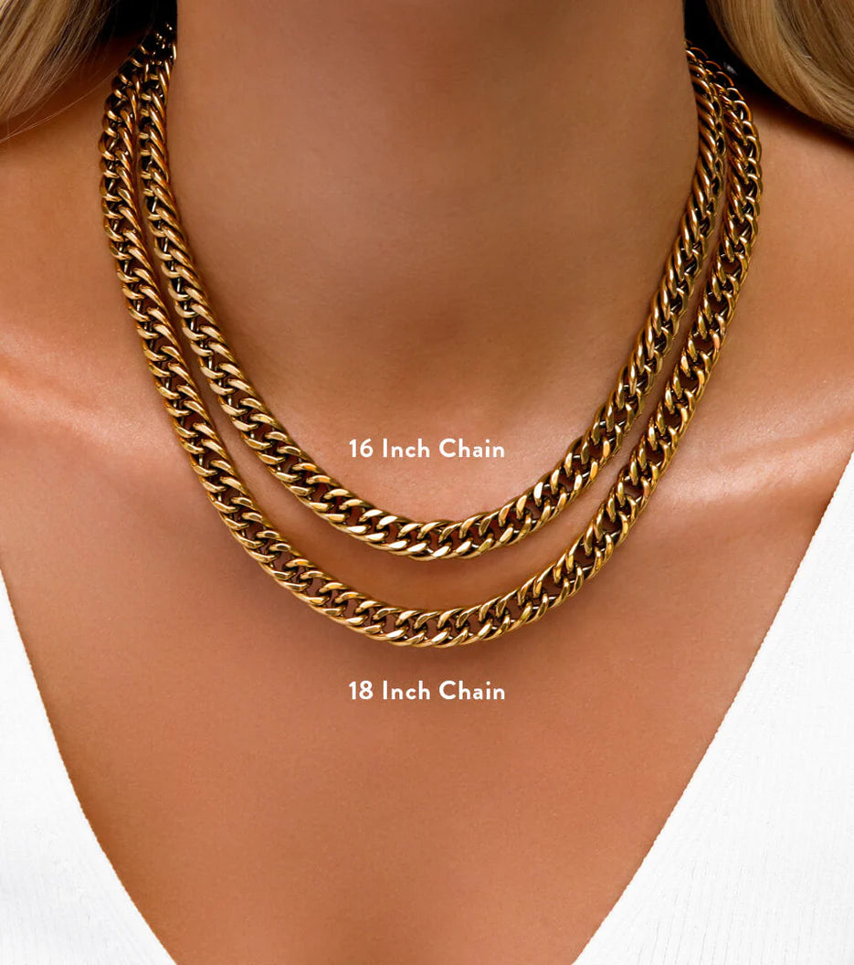 Curb Chain Necklace (Gold)