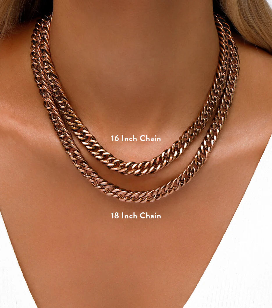 Curb Chain Necklace (Rose Gold)