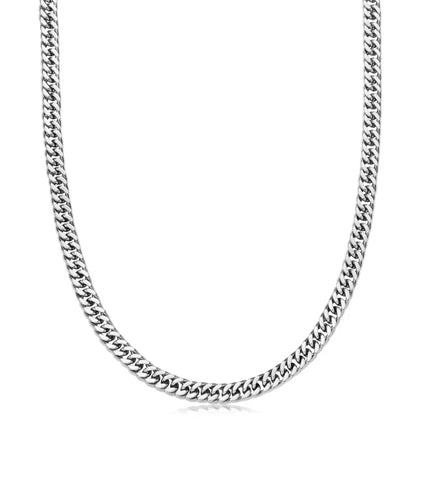 Curb Chain Necklace (Silver)