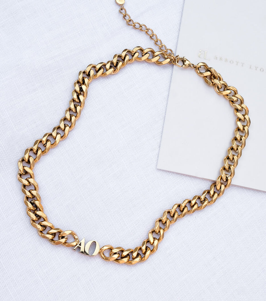 Initial Choker (Gold)