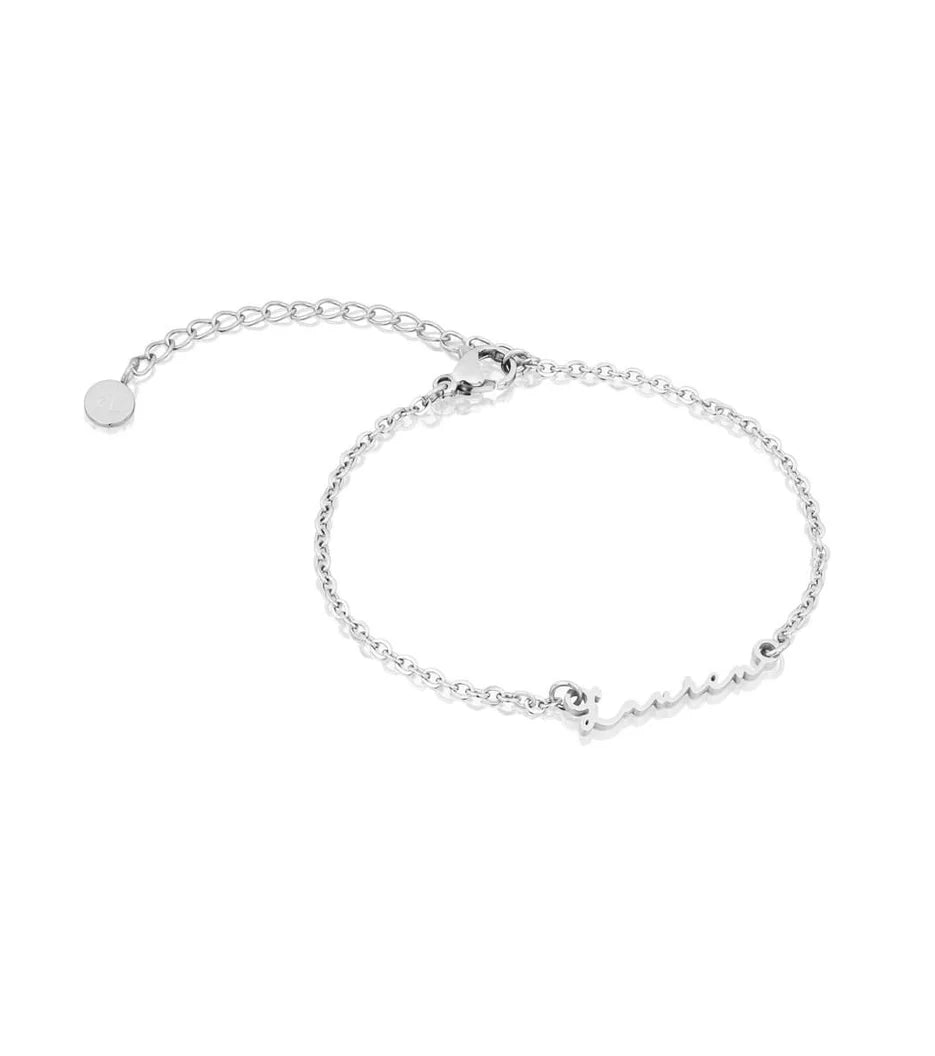 Mini Signature Name Bracelet (Silver)