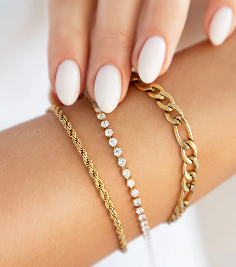 Tennis Bracelet (Gold)