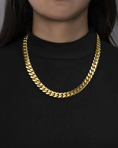 BOXED CLEAN CUBANA CHAIN. - 12MM 18K GOLD