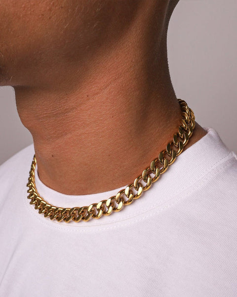 CLEAN CUBANA CHAIN. - 12MM 18K GOLD